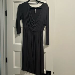 Michael stars gray cowl neck dress 2